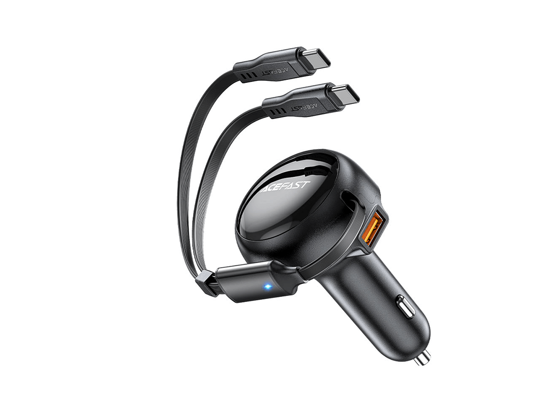Acefast B13 53W with 2-in-1 cable Fast Charge Car Charger in Qatar Acefast B13 53W with 2-in-1 cable Fast Charge Car Charger in Qatar